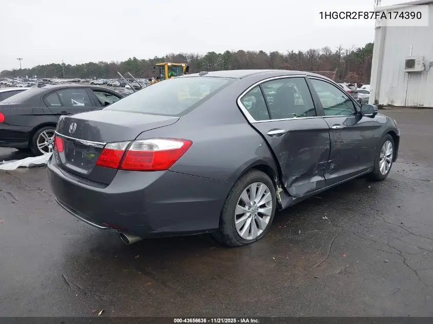 1HGCR2F87FA174390 2015 Honda Accord Ex-L