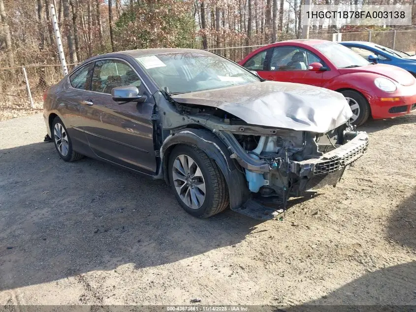 1HGCT1B78FA003138 2015 Honda Accord Ex