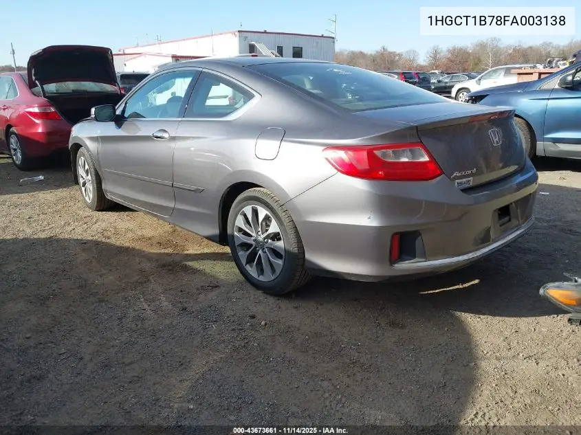 1HGCT1B78FA003138 2015 Honda Accord Ex