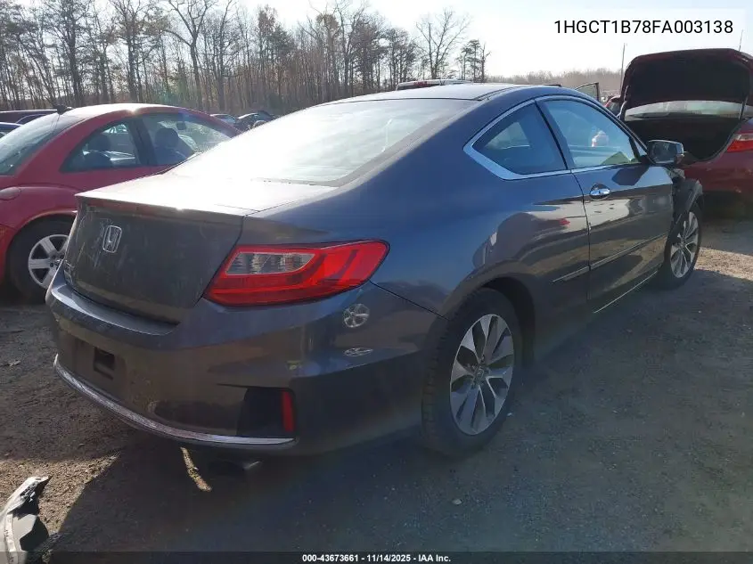 1HGCT1B78FA003138 2015 Honda Accord Ex