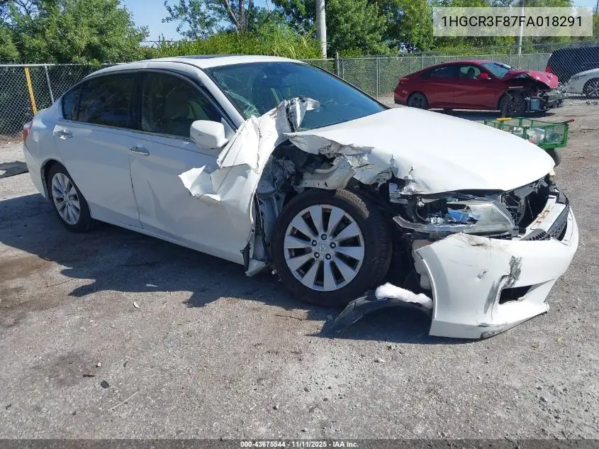 1HGCR3F87FA018291 2015 Honda Accord Ex-L V-6