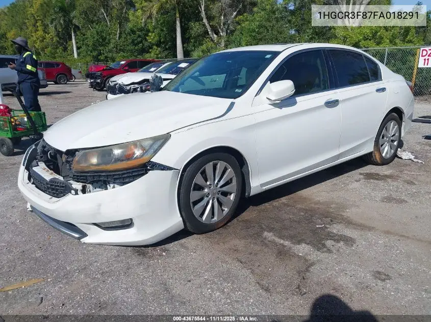 1HGCR3F87FA018291 2015 Honda Accord Ex-L V-6