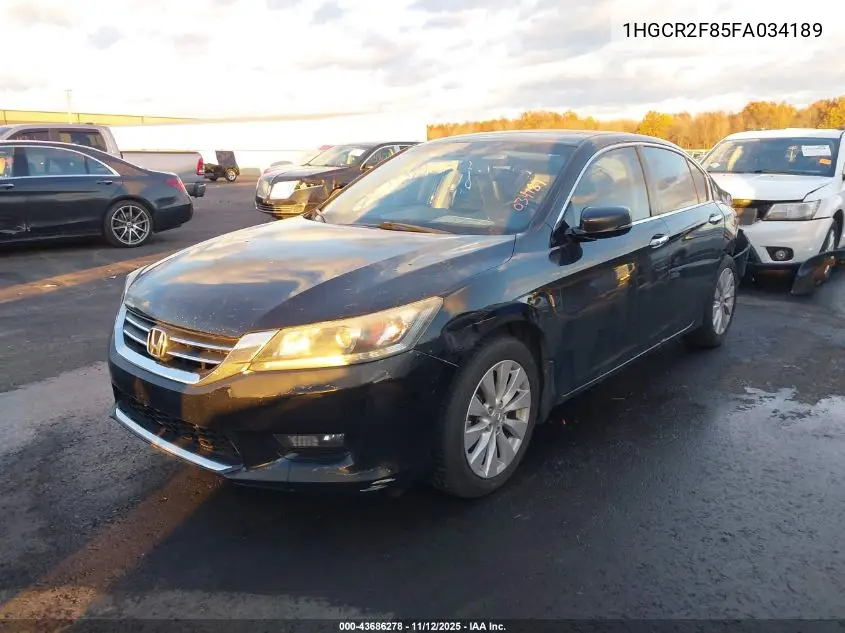 1HGCR2F85FA034189 2015 Honda Accord Ex-L