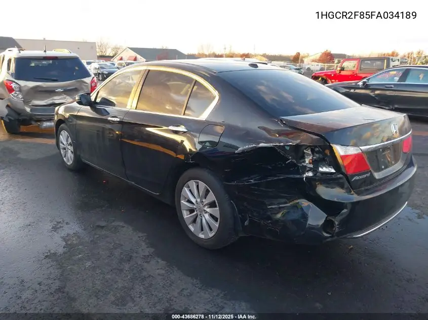 1HGCR2F85FA034189 2015 Honda Accord Ex-L