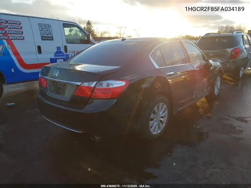 1HGCR2F85FA034189 2015 Honda Accord Ex-L