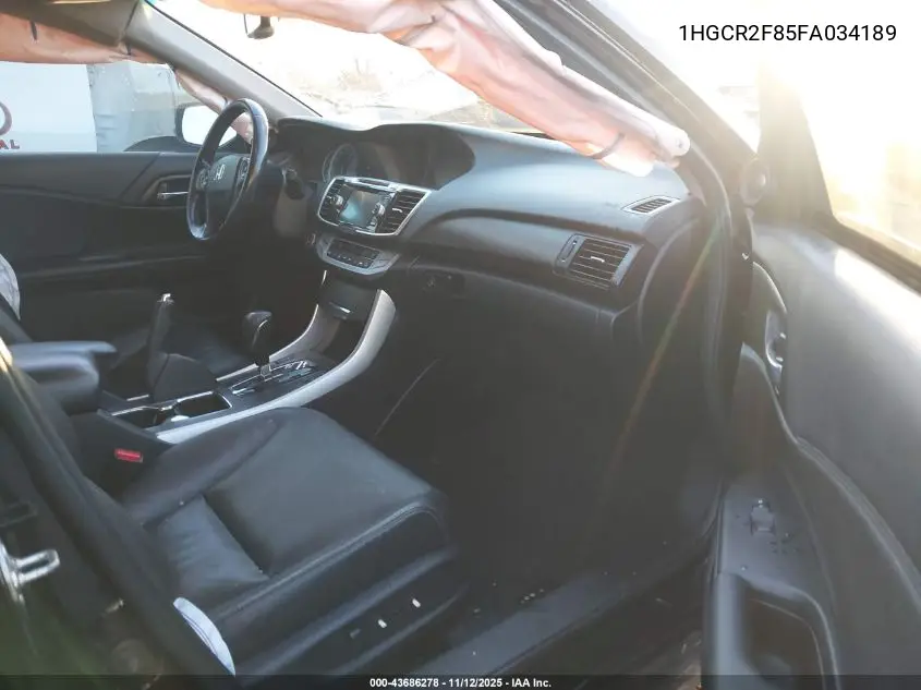 1HGCR2F85FA034189 2015 Honda Accord Ex-L