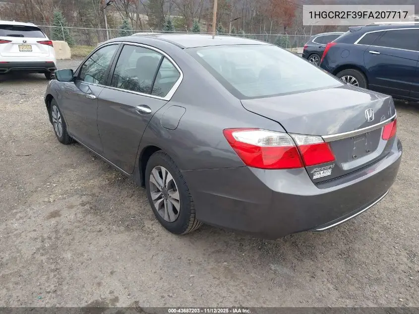 1HGCR2F39FA207717 2015 Honda Accord Lx