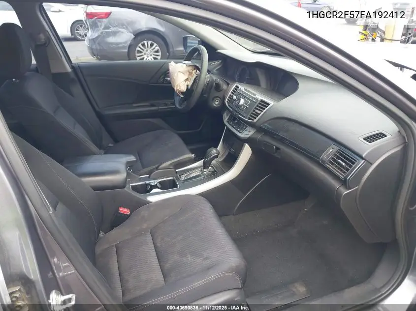 1HGCR2F57FA192412 2015 Honda Accord Sport