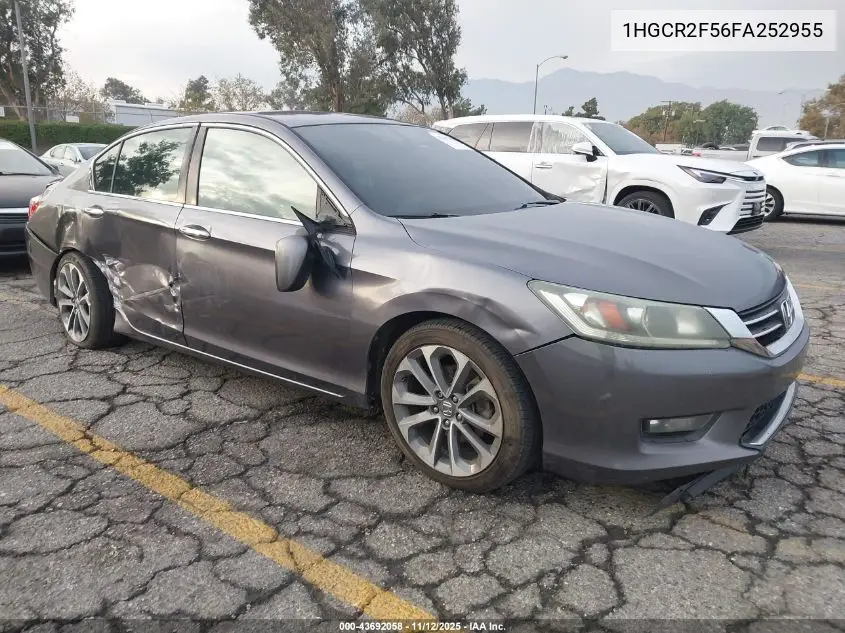 1HGCR2F56FA252955 2015 Honda Accord Sport