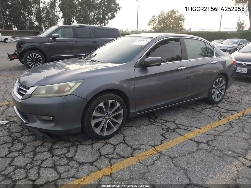 1HGCR2F56FA252955 2015 Honda Accord Sport