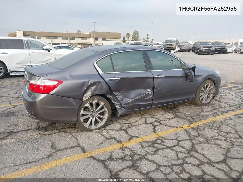 1HGCR2F56FA252955 2015 Honda Accord Sport