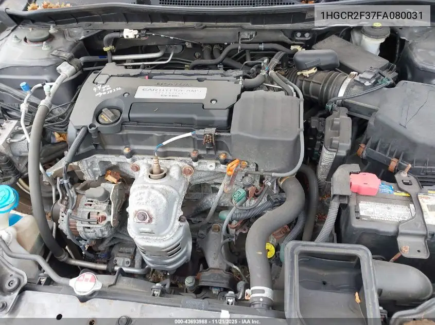 1HGCR2F37FA080031 2015 Honda Accord Lx