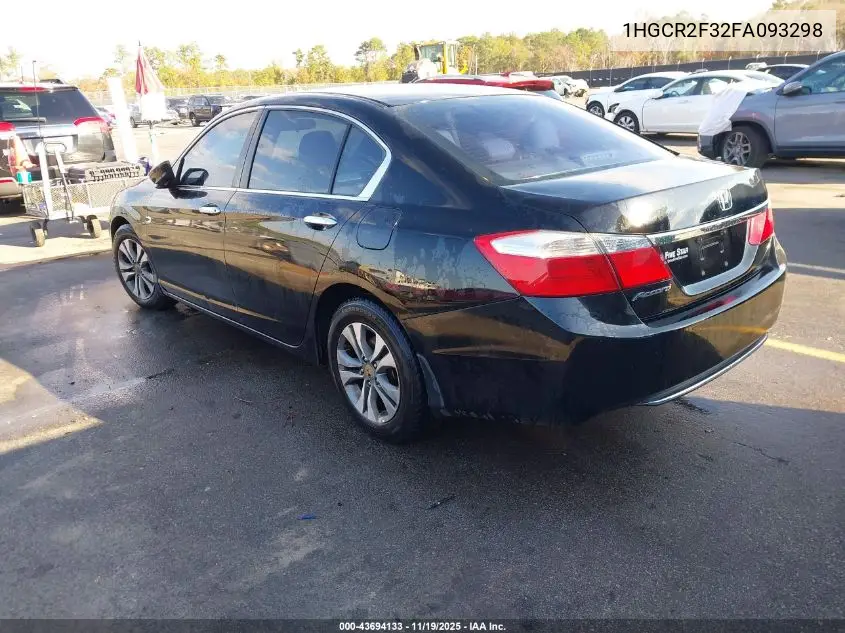 1HGCR2F32FA093298 2015 Honda Accord Lx