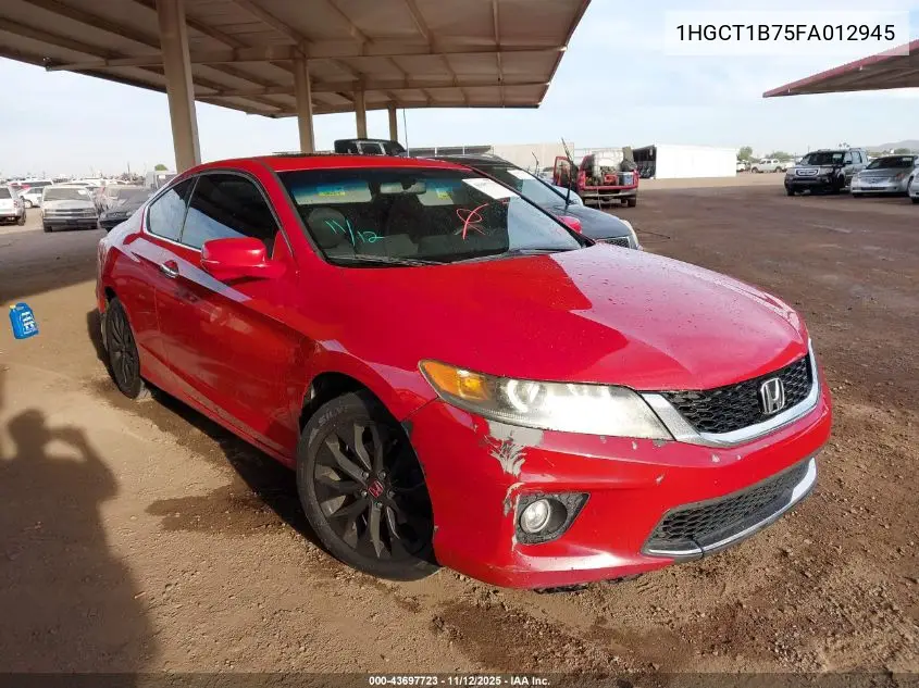1HGCT1B75FA012945 2015 Honda Accord Ex
