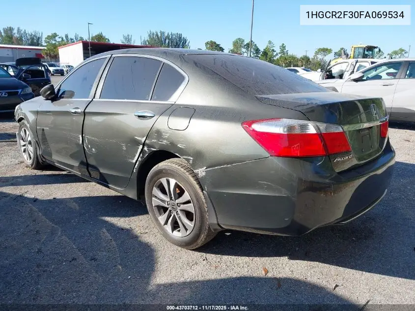 1HGCR2F30FA069534 2015 Honda Accord Lx