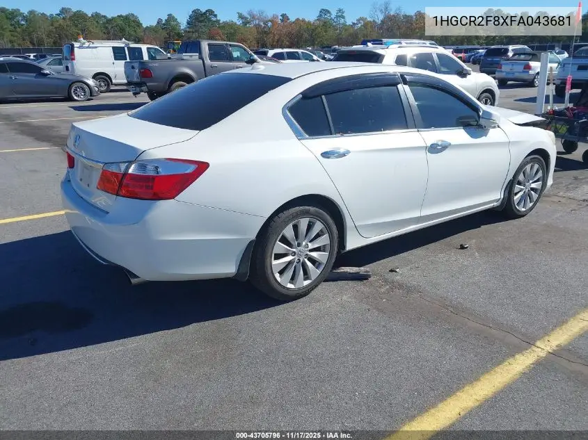 1HGCR2F8XFA043681 2015 Honda Accord Ex-L
