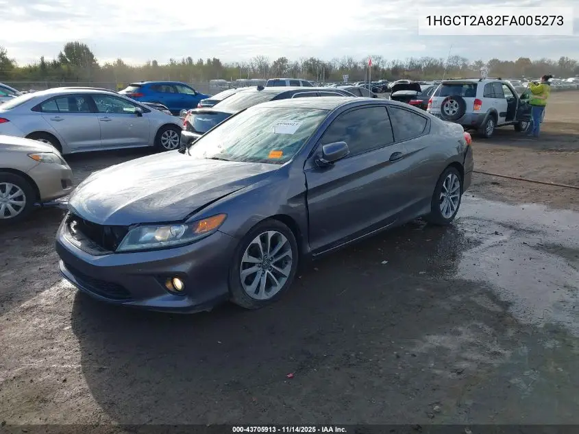 1HGCT2A82FA005273 2015 Honda Accord Ex-L V-6