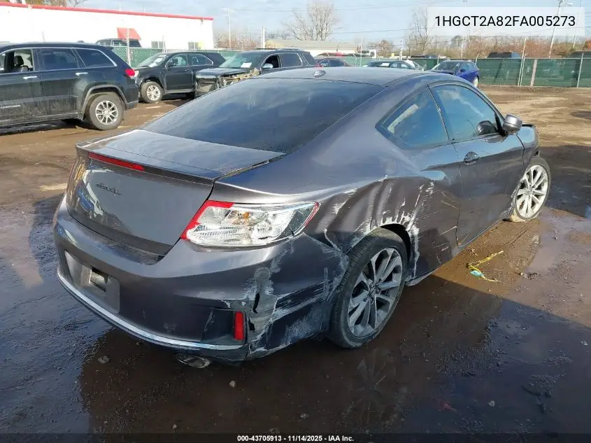 1HGCT2A82FA005273 2015 Honda Accord Ex-L V-6