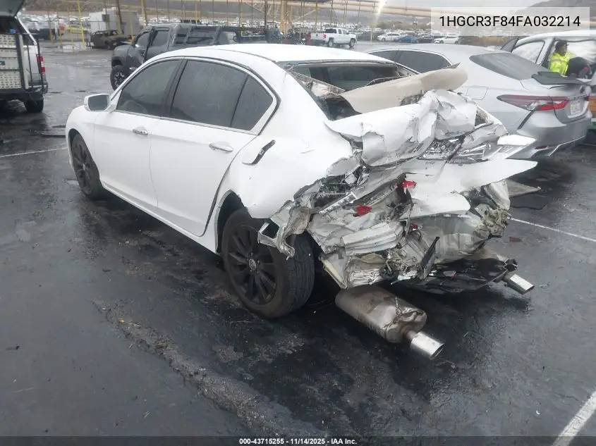 1HGCR3F84FA032214 2015 Honda Accord Ex-L V-6