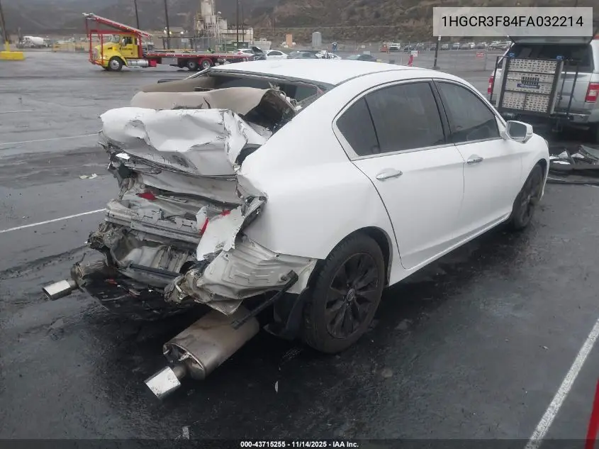 1HGCR3F84FA032214 2015 Honda Accord Ex-L V-6