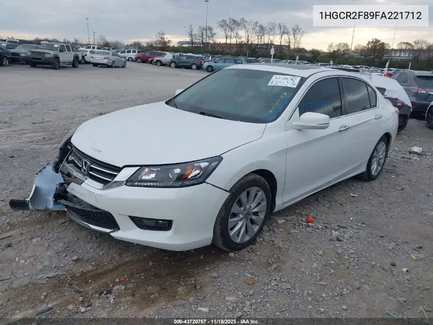 1HGCR2F89FA221712 2015 Honda Accord Ex-L