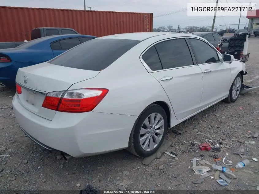 1HGCR2F89FA221712 2015 Honda Accord Ex-L