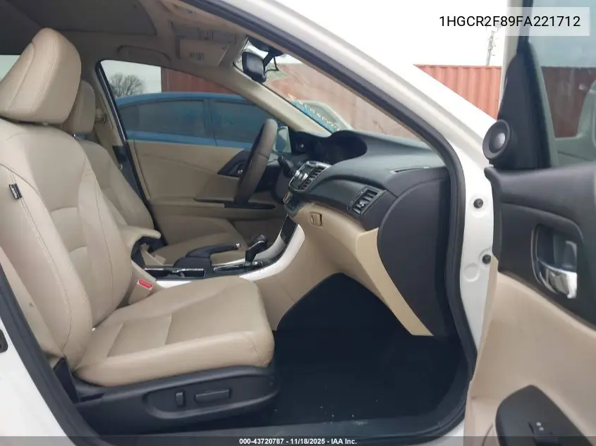1HGCR2F89FA221712 2015 Honda Accord Ex-L