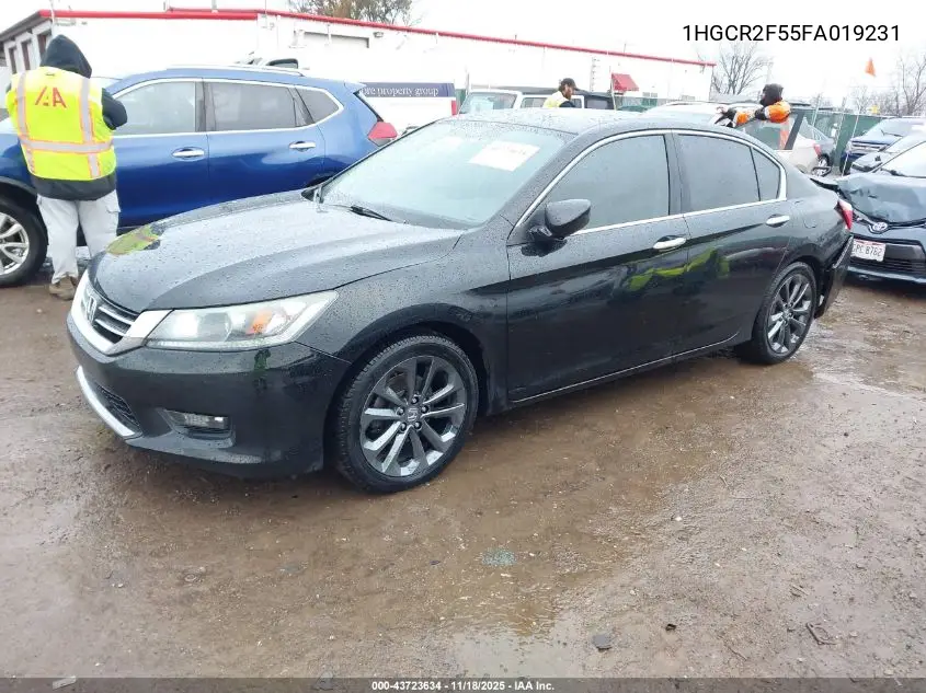 1HGCR2F55FA019231 2015 Honda Accord Sport