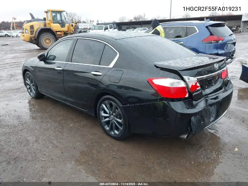 1HGCR2F55FA019231 2015 Honda Accord Sport