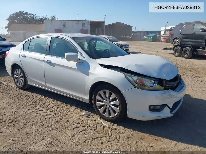 1HGCR2F83FA028312 2015 Honda Accord Ex-L