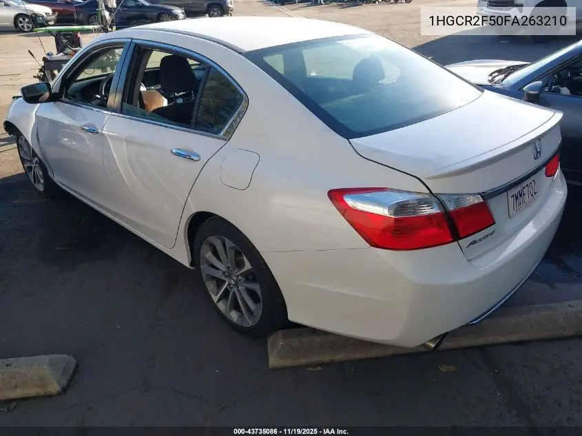 1HGCR2F50FA263210 2015 Honda Accord Sport