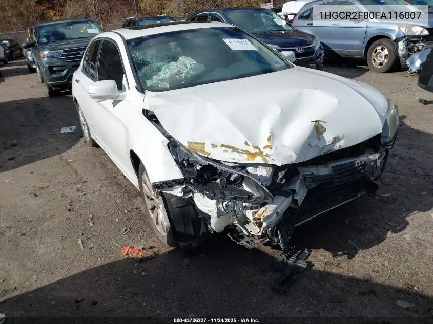 1HGCR2F80FA116007 2015 Honda Accord Ex-L