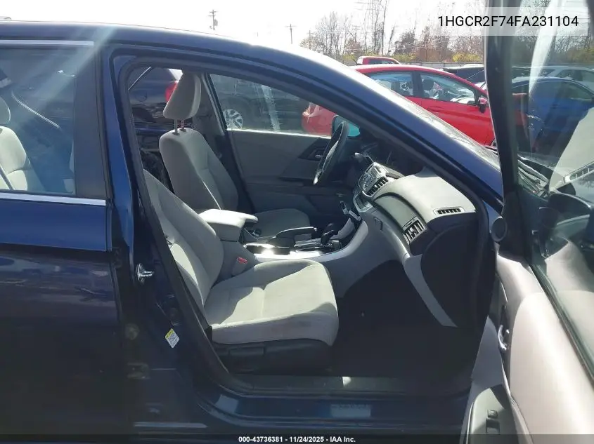 1HGCR2F74FA231104 2015 Honda Accord Ex
