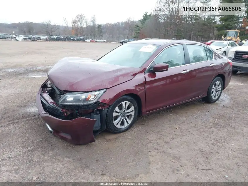 1HGCR2F36FA066606 2015 Honda Accord Lx