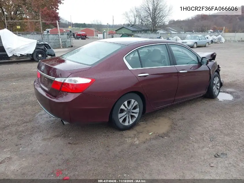 1HGCR2F36FA066606 2015 Honda Accord Lx
