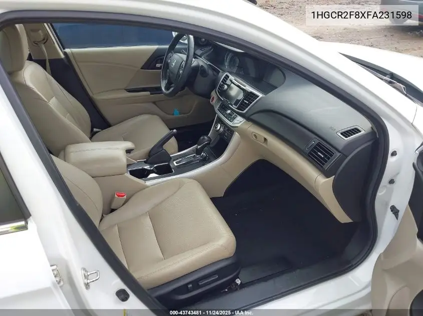 1HGCR2F8XFA231598 2015 Honda Accord Ex-L