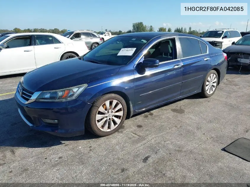 1HGCR2F80FA042085 2015 Honda Accord Ex-L