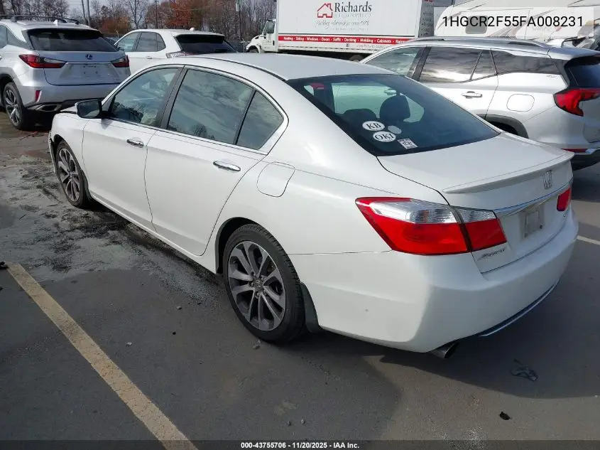 1HGCR2F55FA008231 2015 Honda Accord Sport