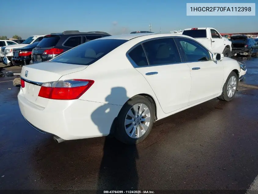 1HGCR2F70FA112398 2015 Honda Accord Ex