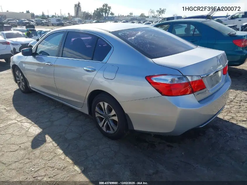 1HGCR2F39FA200072 2015 Honda Accord Lx