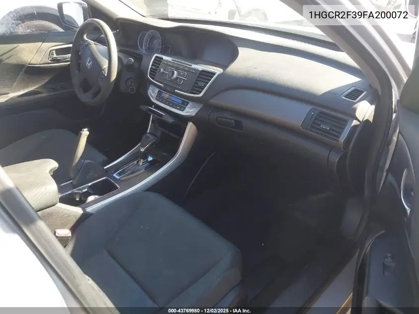 1HGCR2F39FA200072 2015 Honda Accord Lx