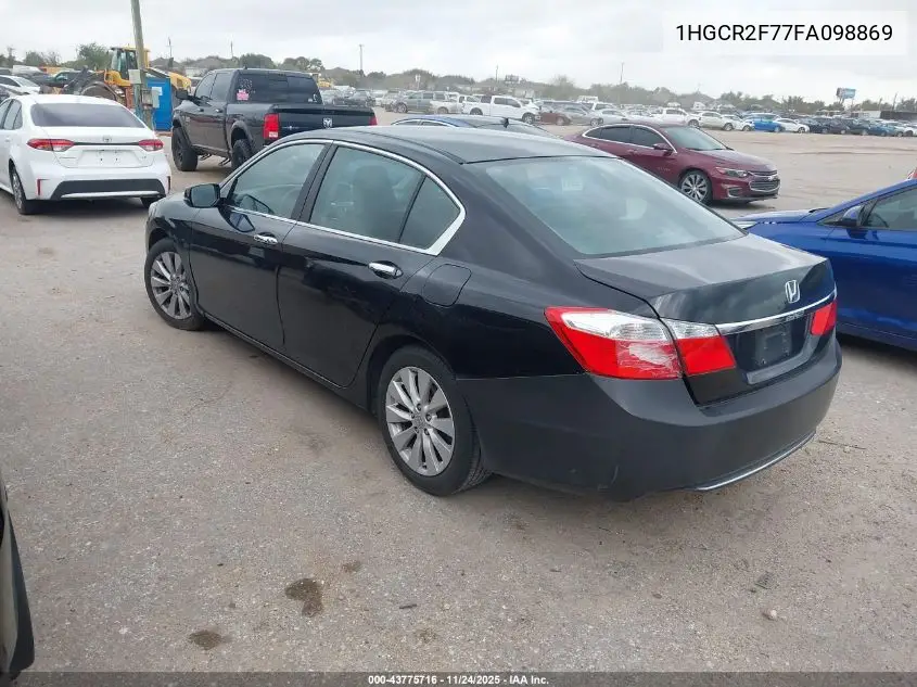 1HGCR2F77FA098869 2015 Honda Accord Ex