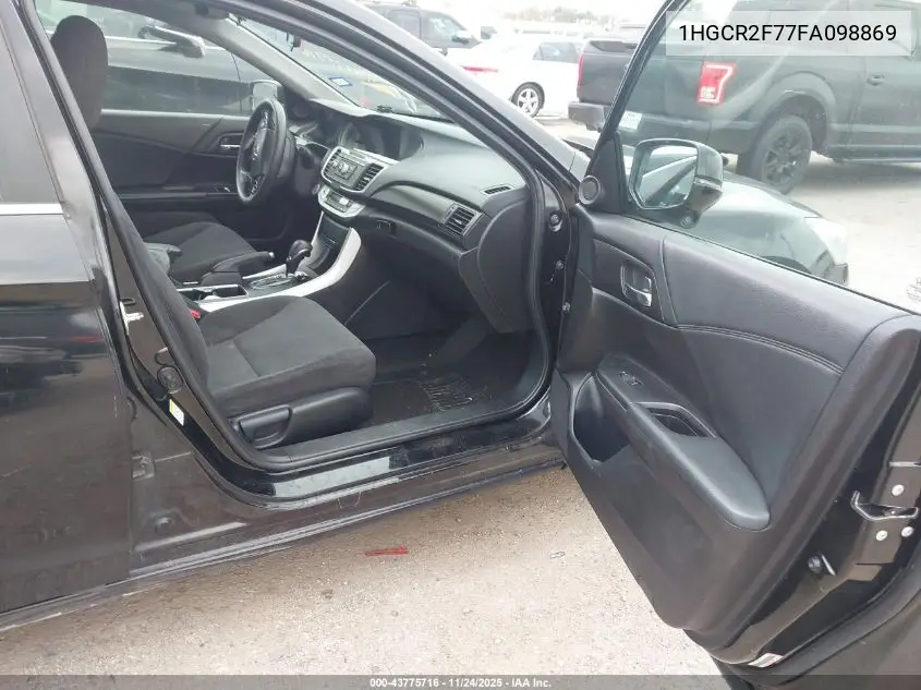 1HGCR2F77FA098869 2015 Honda Accord Ex