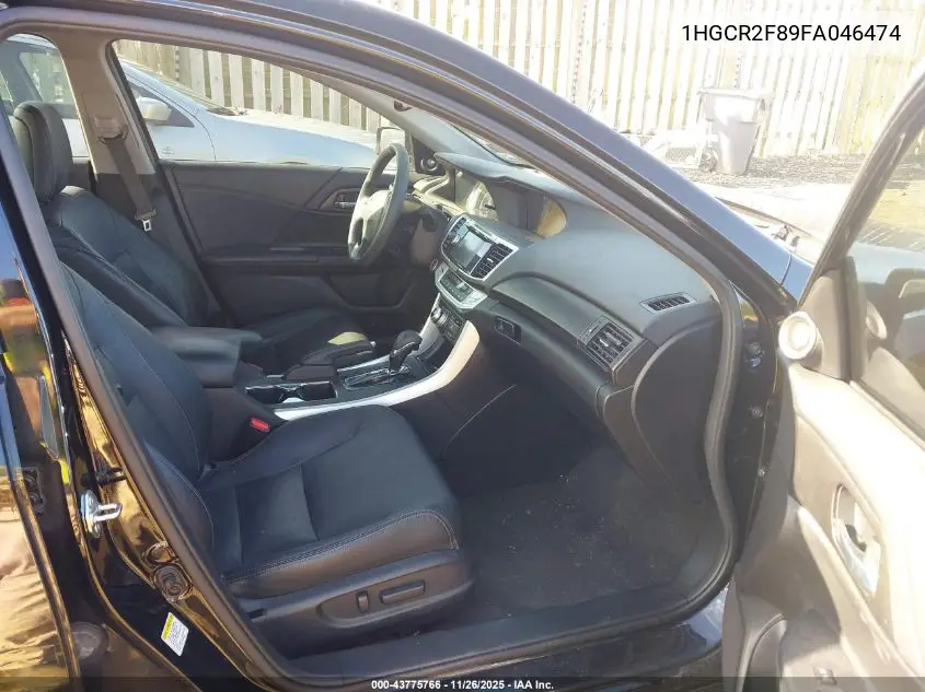 1HGCR2F89FA046474 2015 Honda Accord Ex-L