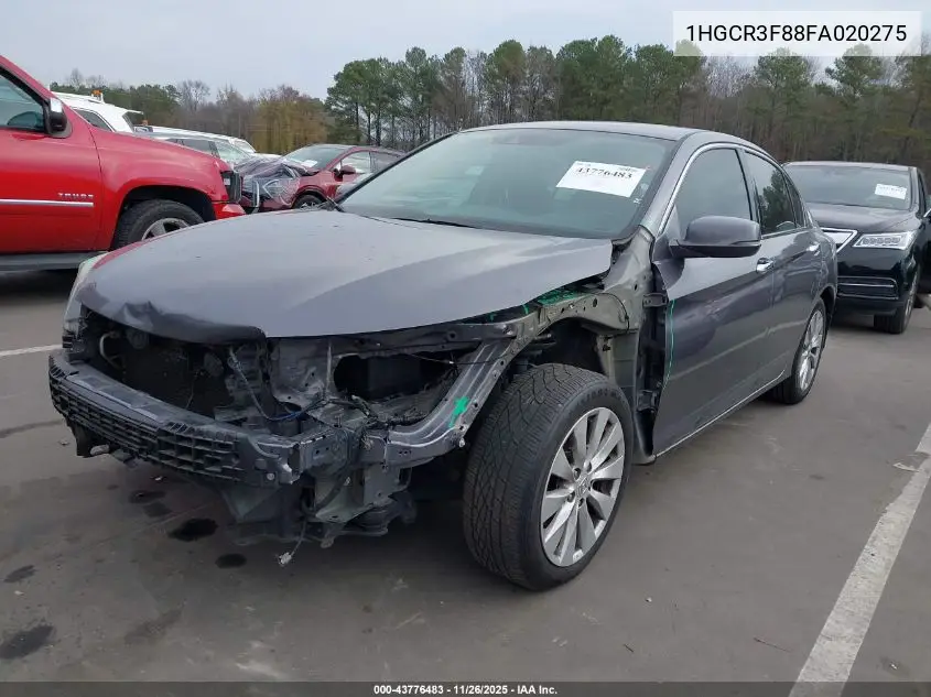 1HGCR3F88FA020275 2015 Honda Accord Ex-L V-6