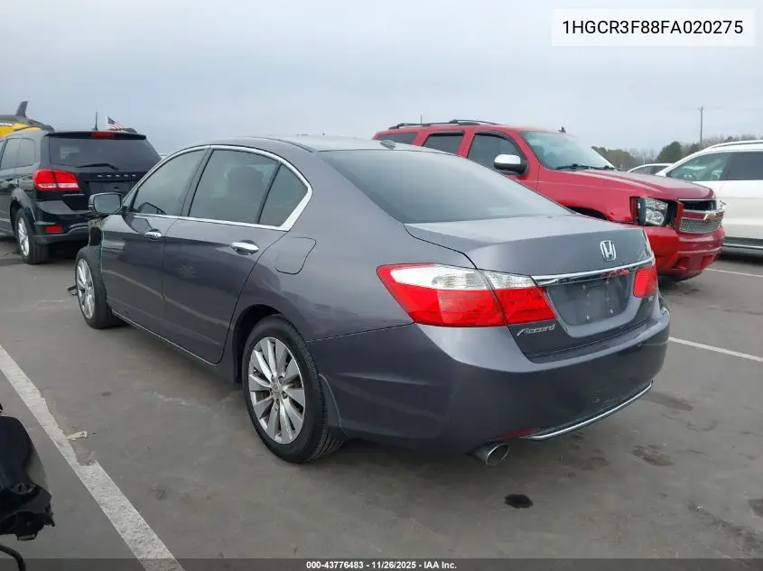 1HGCR3F88FA020275 2015 Honda Accord Ex-L V-6