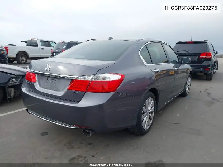 1HGCR3F88FA020275 2015 Honda Accord Ex-L V-6