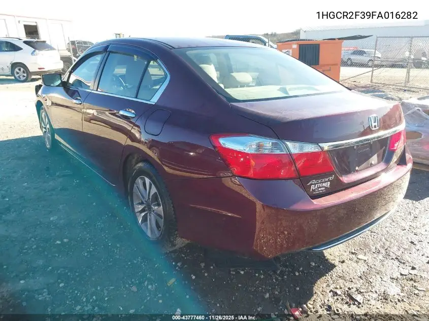 1HGCR2F39FA016282 2015 Honda Accord Lx