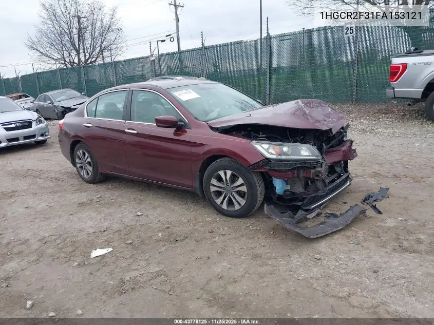 1HGCR2F31FA153121 2015 Honda Accord Lx