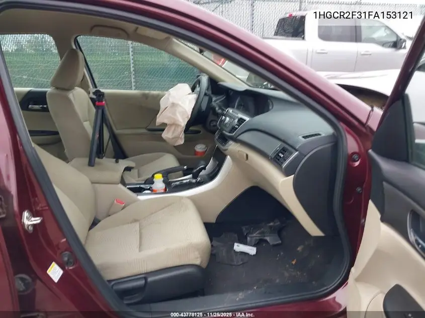 1HGCR2F31FA153121 2015 Honda Accord Lx